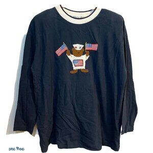 Vintage Victoria Jones 80's Novelty T-Shirt L Navy